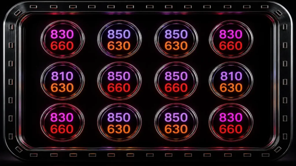 Mito Red MitoPRO Mobile Review MitoPRO Mobile five-wavelength dual-chip LED matrix layout