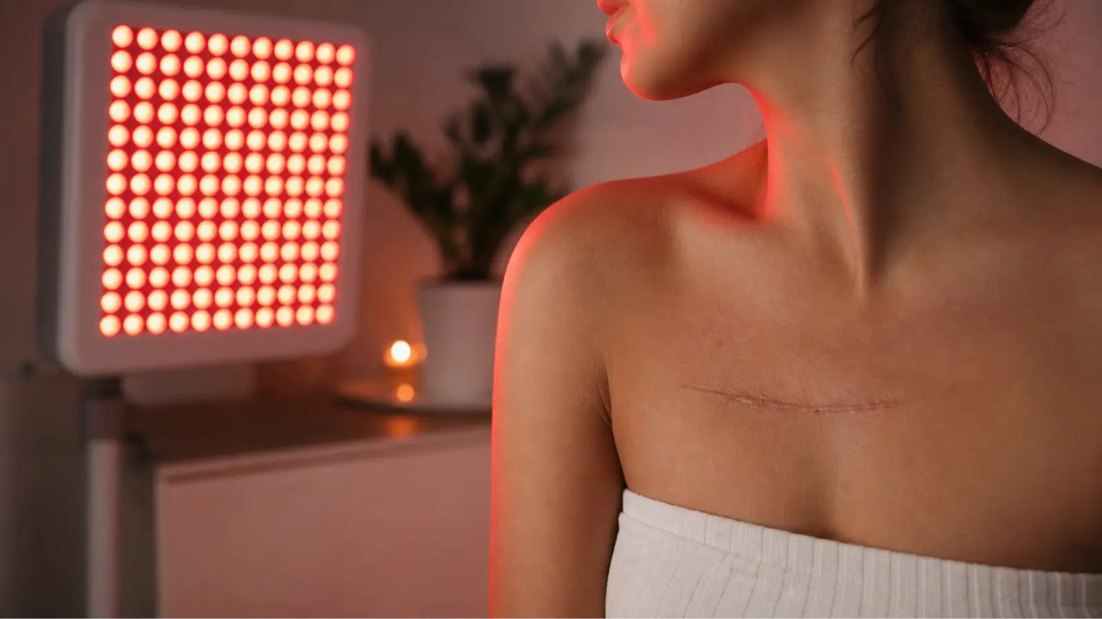red light therapy for scars